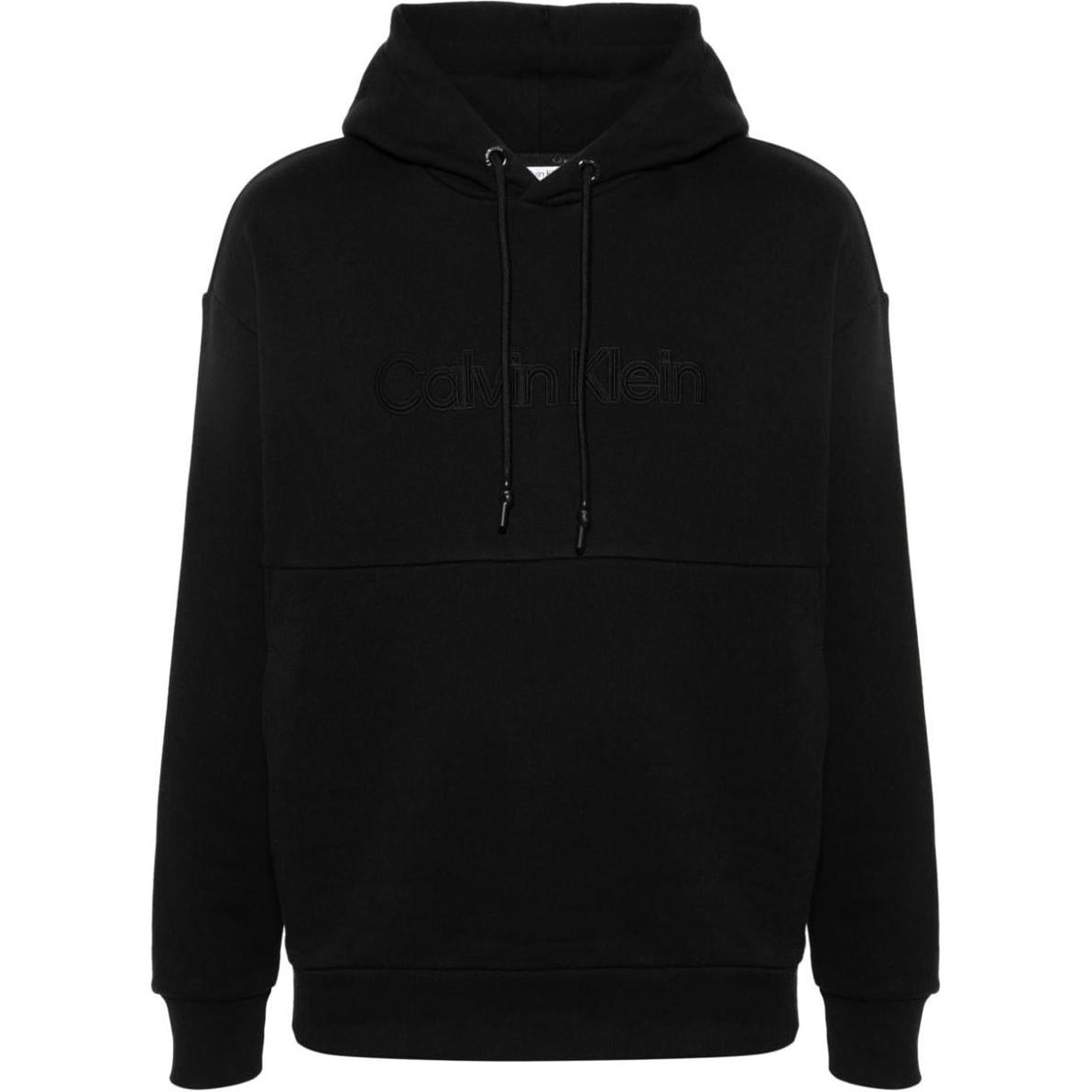 Calvin Klein Black Pullover Hoodie with Drawstring K10K112726-BEH
