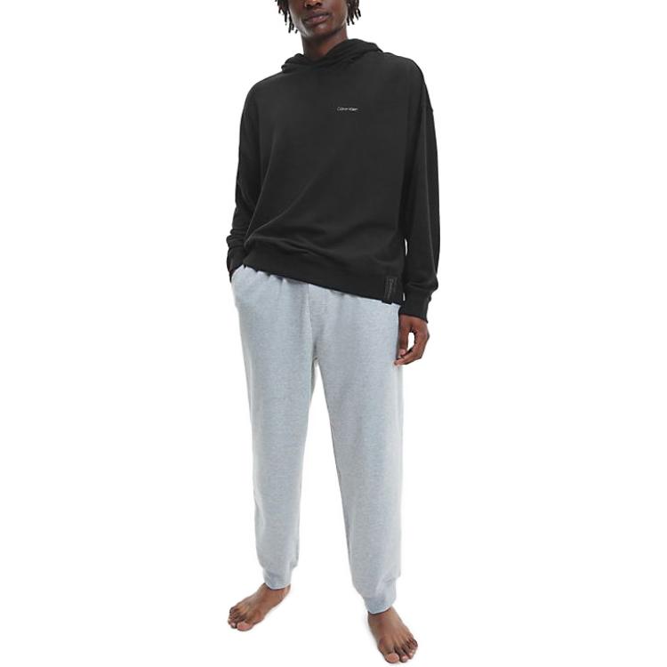 Lookbook Calvin Klein 黑色標誌印花套頭運動衫 000NM2301E-UB1