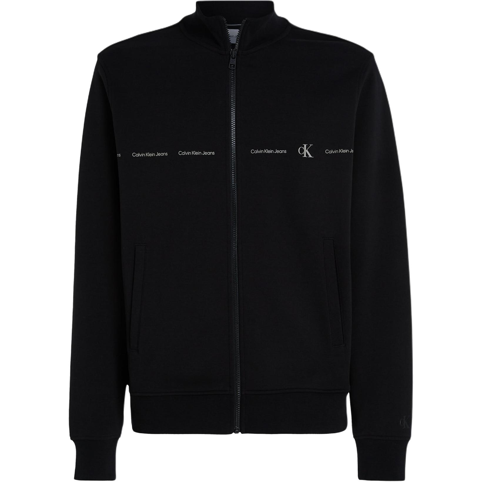 Calvin Klein Black Relaxed Fit Hybrid Stand Collar Casual Jacket (EU Version) J30J325493-BEH