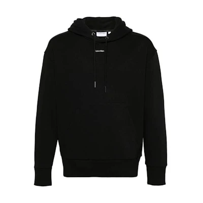 Calvin Klein Black Slim Fit Hoodie with Logo Print Long Sleeves K10K112871-BEH
