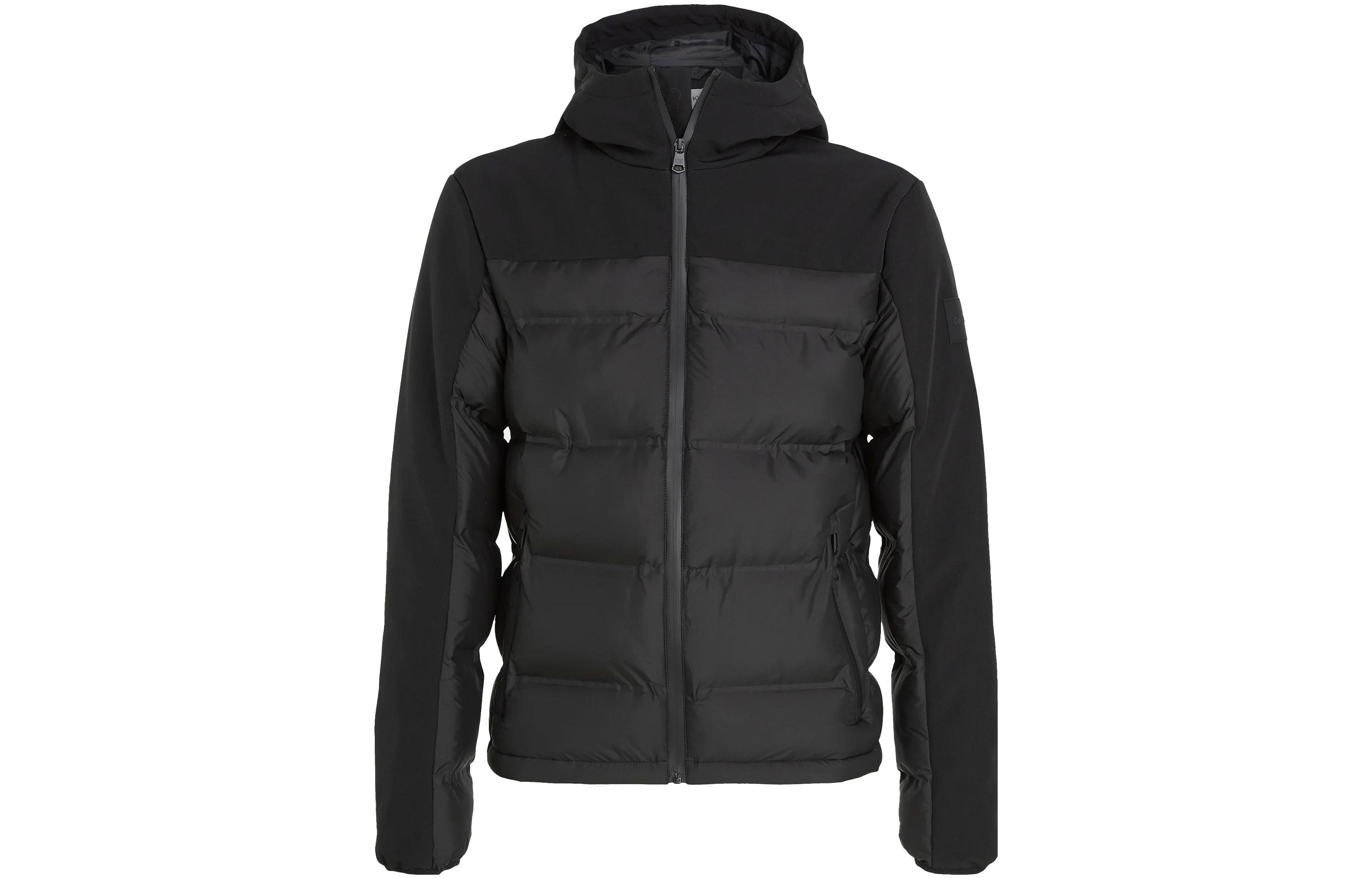 Calvin Klein Black Solid Hooded Long-Sleeve Down Jacket K10K111889BEH