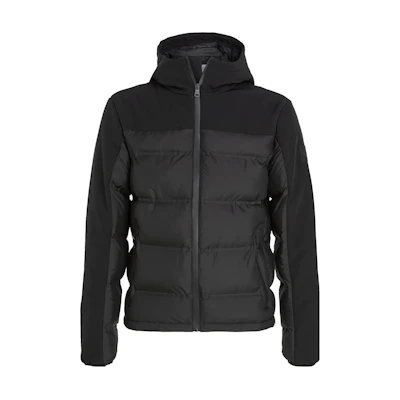 Calvin Klein Black Solid Hooded Long-Sleeve Down Jacket K10K111889BEH
