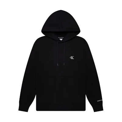 Calvin Klein Black Solid Logo Hoodie Long Sleeve J30J315713-BAE
