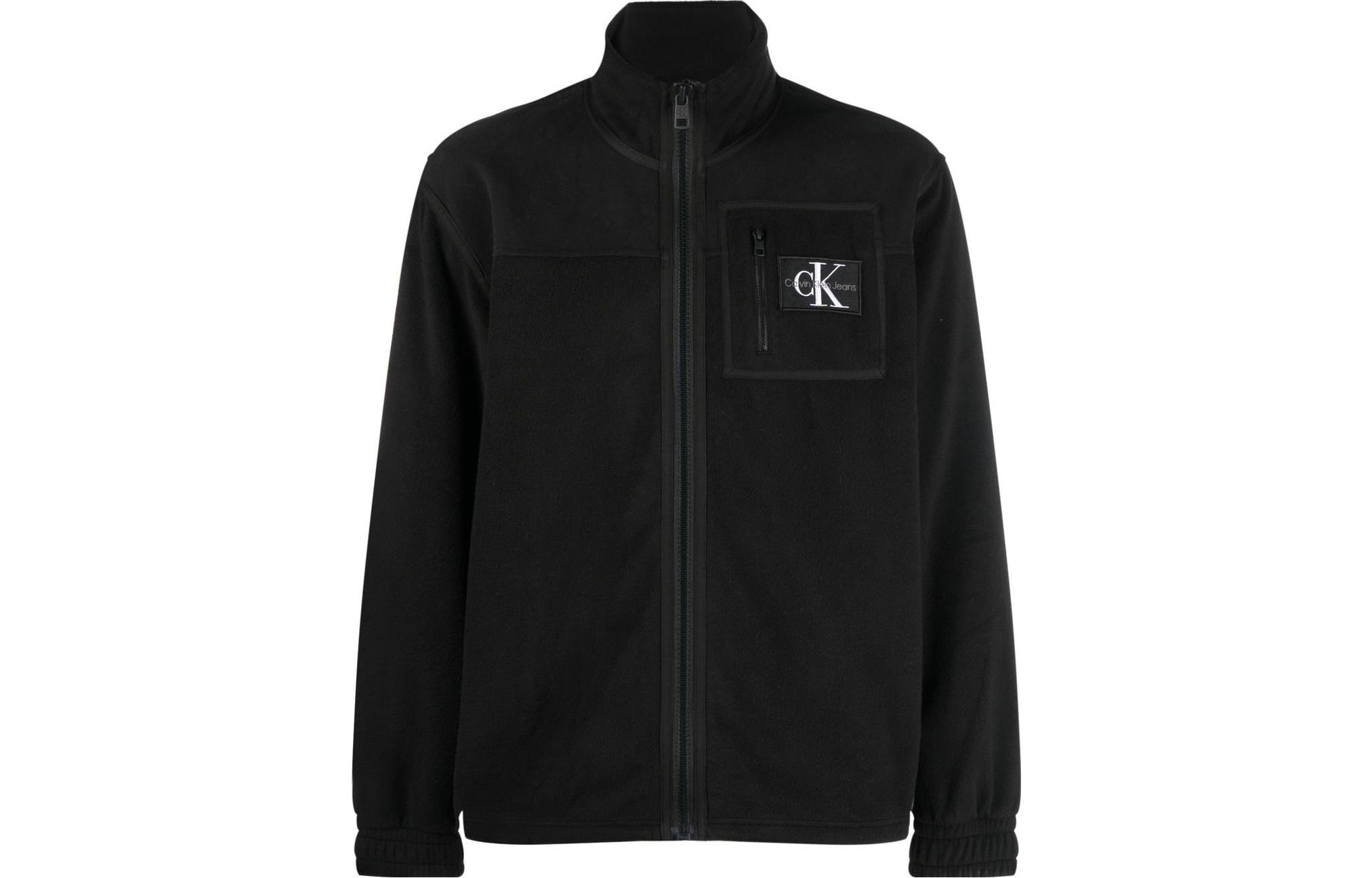 Calvin Klein Black Zip-Up Stand Collar Jacket J30J322521