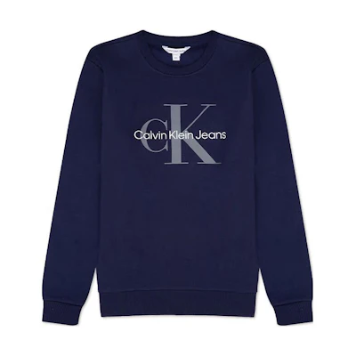 Calvin Klein Blue Crewneck Logo Print Casual Sweatshirt 41VP875-417