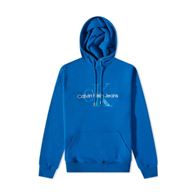 Calvin Klein Blue Hooded Long-Sleeve Sweatshirt J30J320805C3B