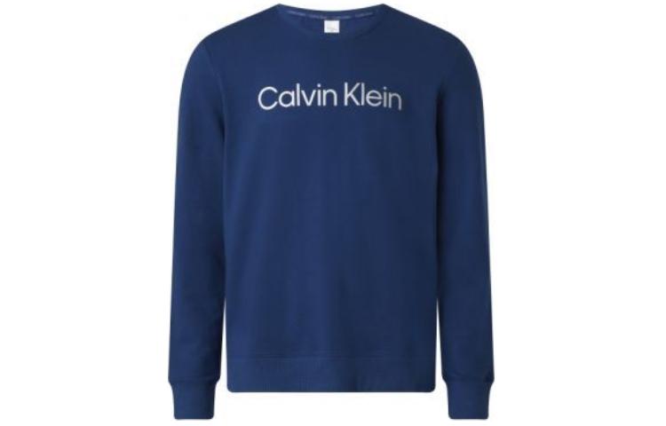 Calvin Klein Blue Logo Crewneck Pullover Sweatshirt NM2265-C5F