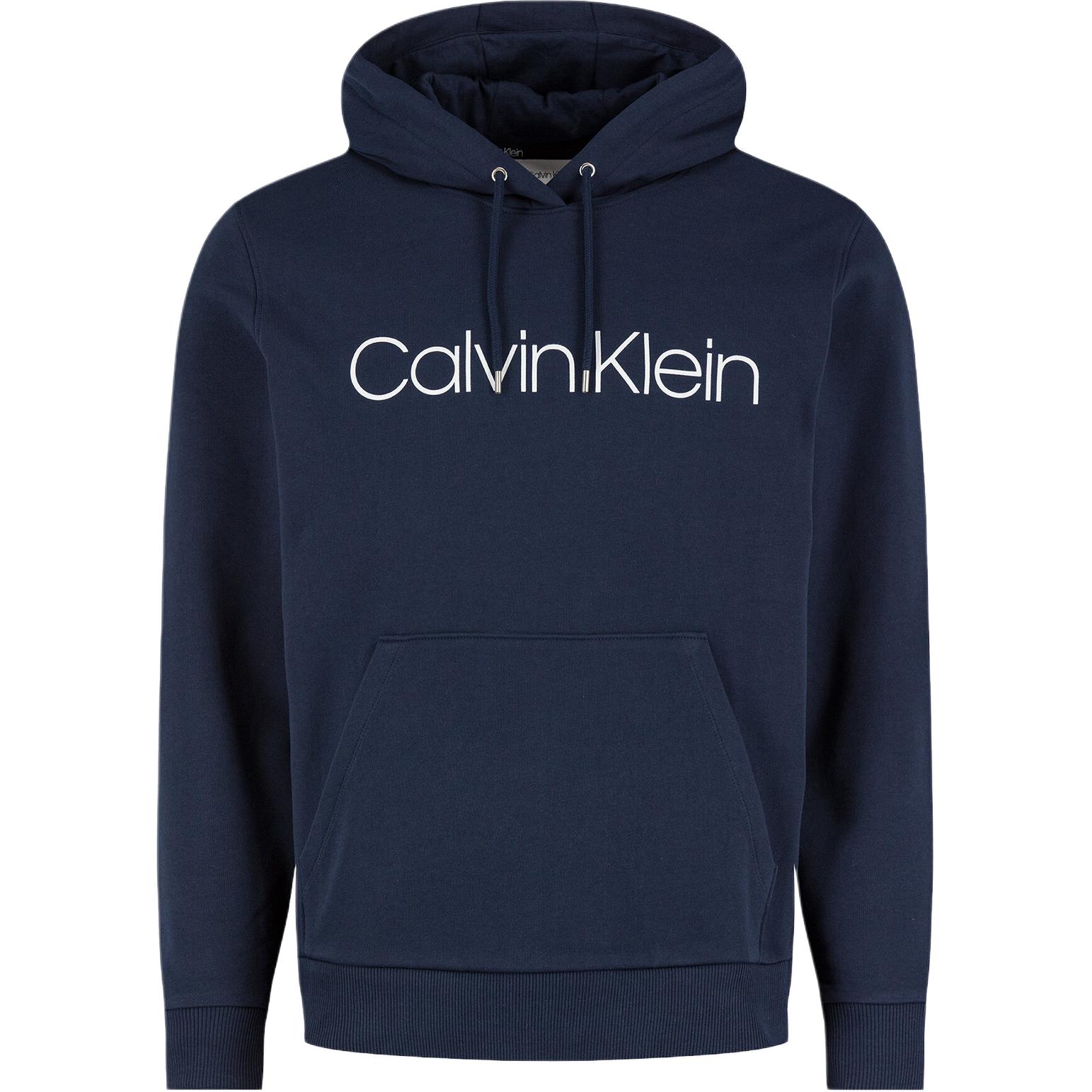 Calvin Klein Blue Logo Print Hooded Long-Sleeve Sweatshirt K10K104060-407
