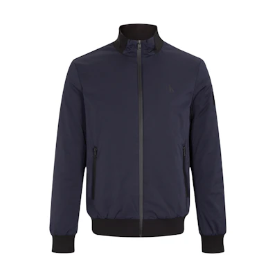 Calvin Klein Casual Classic Collar Jacket Navy Blue Outerwear J323062-CHW