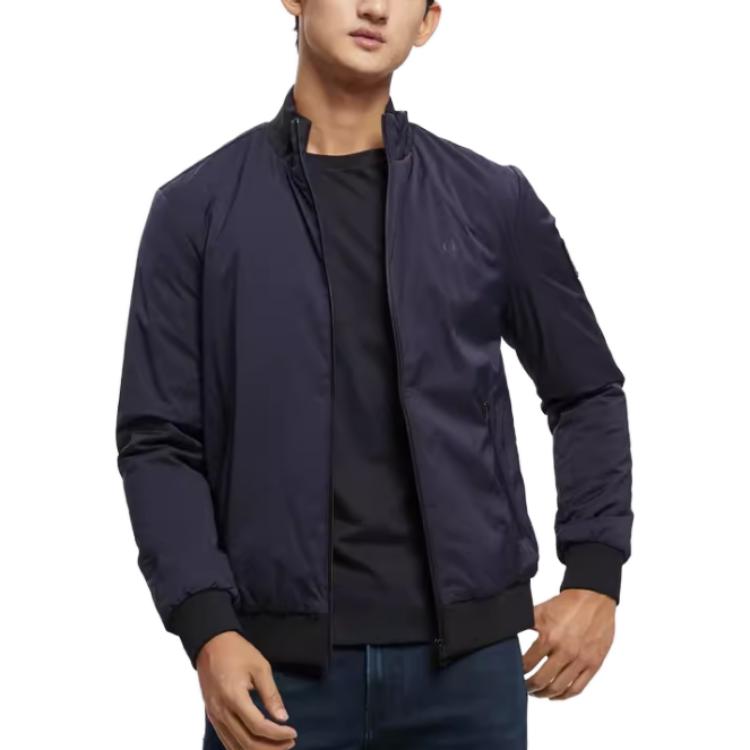 Lookbook Chaqueta Casual Calvin Klein Azul Marino con Cuello Clásico - Ropa Exterior J323062-CHW