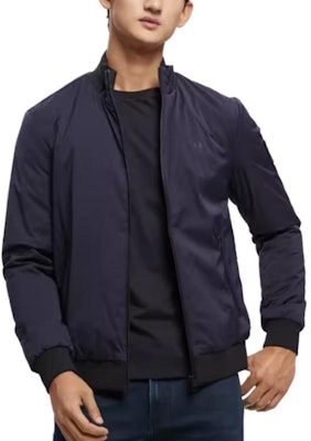 Calvin Klein Casual Classic Collar Jacket Navy Blue Outerwear J323062-CHW Lookbook Calvin Klein Casual Classic Collar Jacket Navy Blue Outerwear J323062-CHW