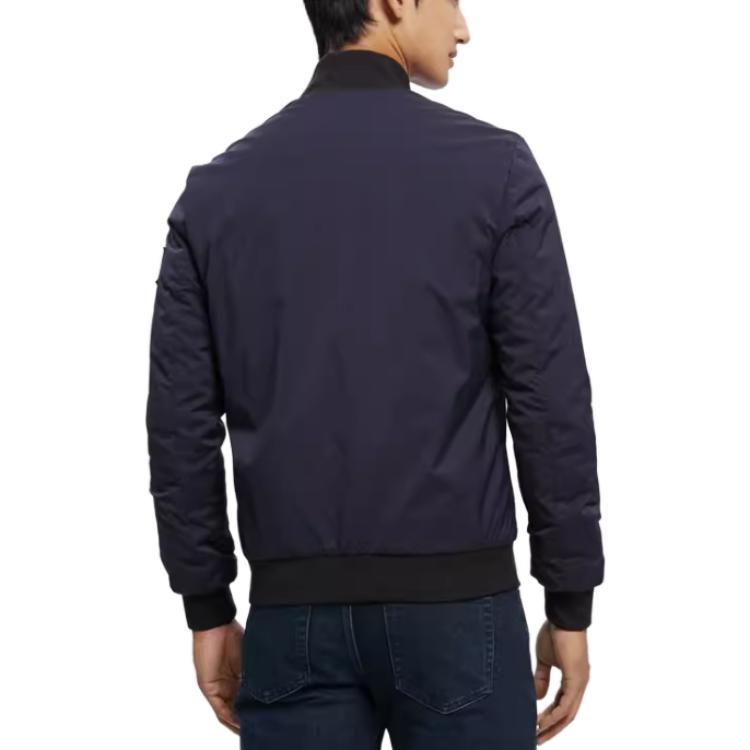 Shop Chaqueta Casual Calvin Klein Azul Marino con Cuello Clásico - Ropa Exterior J323062-CHW