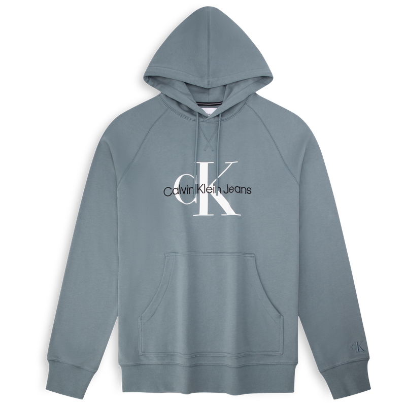 Calvin Klein Casual Classic Logo Cotton Hoodie Grey Green - J325245