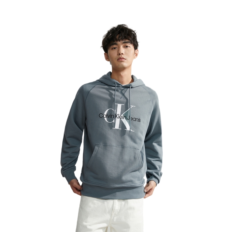 Calvin Klein Casual Classic Logo Cotton Hoodie Grey Green - J325245 圖 4