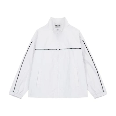 Calvin Klein Casual Colorblock Jacket Gray White Spring Fall Outerwear J323210-PSX