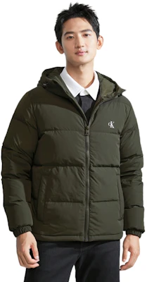 CALVIN KLEIN Casual Commuter Printed Down Hoodie Jacket Unisex. J324343 4