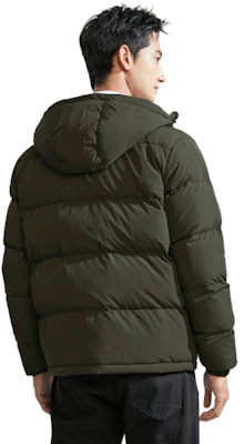 CALVIN KLEIN Casual Commuter Printed Down Hoodie Jacket Unisex. J324343 5