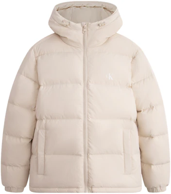 CALVIN KLEIN Casual Commuter Printed Down Hoodie Jacket Unisex. J324343 Order CALVIN KLEIN Casual Commuter Printed Down Hoodie Jacket Unisex. J324343