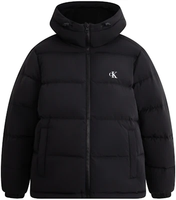 CALVIN KLEIN Casual Commuter Printed Down Hoodie Jacket Unisex. J324343 Details for CALVIN KLEIN Casual Commuter Printed Down Hoodie Jacket Unisex. J324343