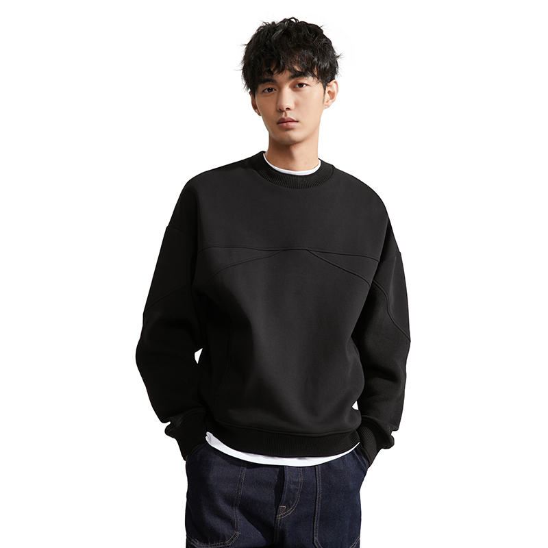 Calvin Klein Casual Crewneck Pullover Sweatshirt Solid Color Design J325007