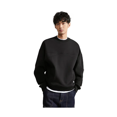 Calvin Klein Casual Crewneck Pullover Sweatshirt Solid Color Design J325007
