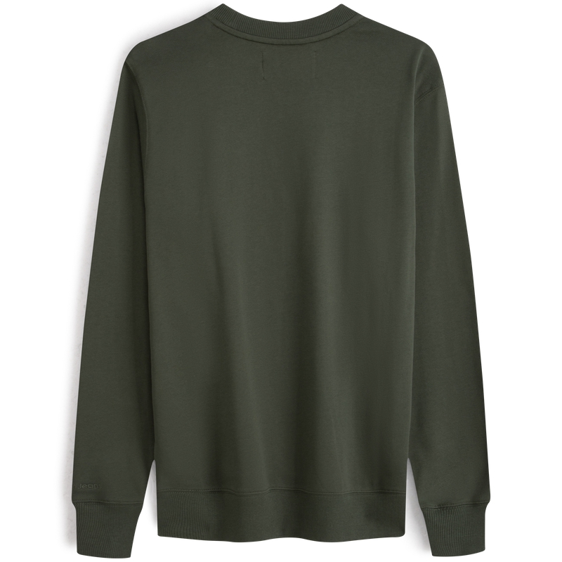 Lookbook Calvin Klein Sweater Kasual Logo Bordir Katun Crewneck J320775LLP