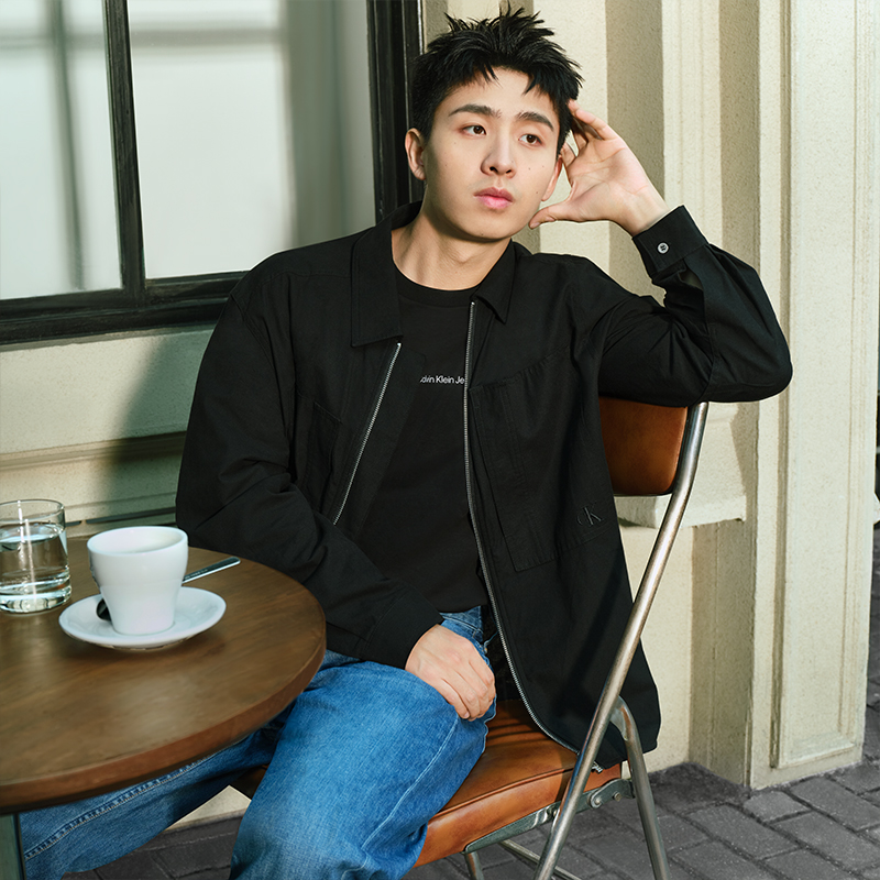 Calvin Klein Casual Embroidered Pocket Cotton Linen Jacket J326063 圖 4