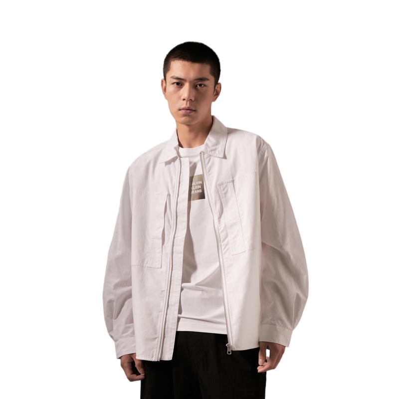 Calvin Klein Casual Embroidered Pocket Cotton Linen Jacket J326063 圖 10