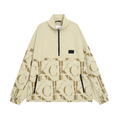 Calvin Klein Casual High Collar Half-Zip Letter Print Jacket J321573