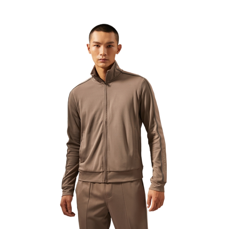 Calvin Klein Casual Letter Logo Zip-Up Sweatshirt Jacket GMF4J412 圖 4