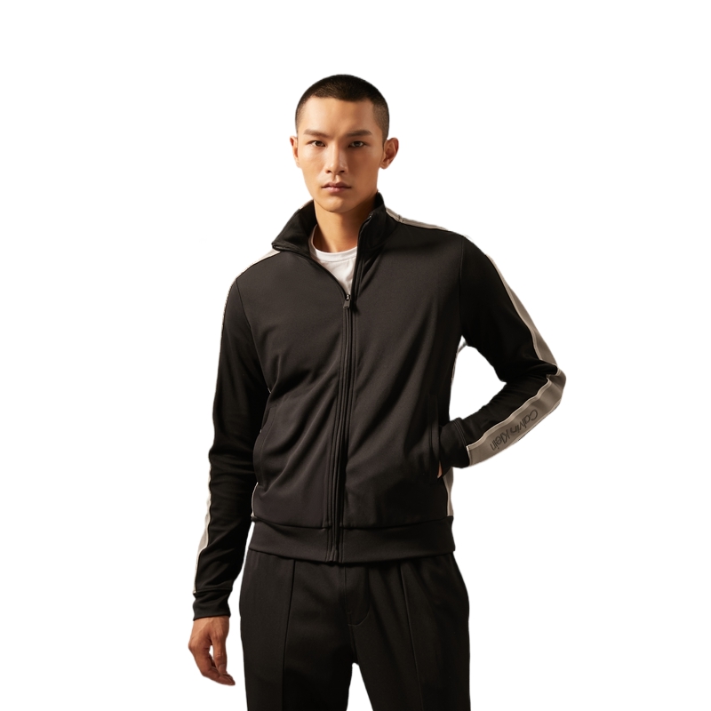 Calvin Klein Casual Letter Logo Zip-Up Sweatshirt Jacket GMF4J412 圖 8