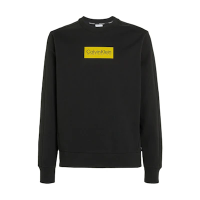 Calvin Klein Casual Logo Crewneck Long-Sleeve Sweatshirt Black ( EU Fit) K10K112252-BEH