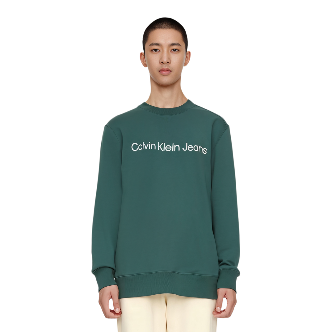 Cheap 卡尔文克莱因休闲标志印花圆领卫衣 J326967