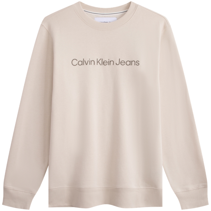 Calvin Klein Casual Logo Print Fleece Crewneck Sweatshirt Unisex J319917