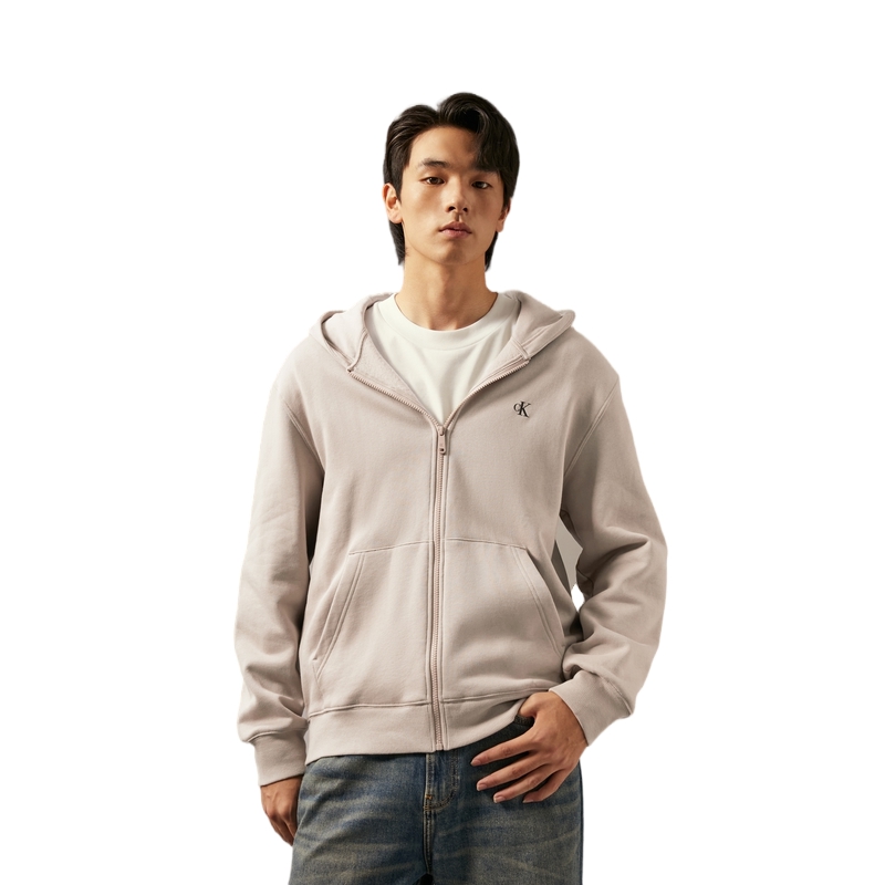 Calvin Klein Casual Loose Fit Zip-Up Hoodie with Print Design J326897 圖 8