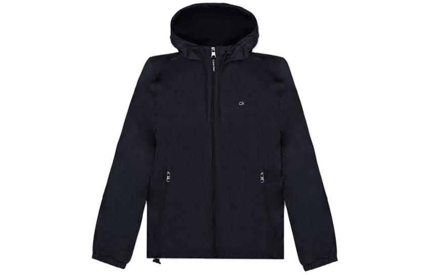 Order Calvin Klein休闲纯黑色拉链连帽夹克 CM234687-BLACK-S
