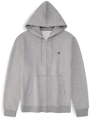 Calvin Klein CK Jeans Hoodie Fleece Abu-abu Kelapa dengan Resleting dan Bordir 40QM434CVP Buy Calvin Klein CK Jeans Hoodie Fleece Abu-abu Kelapa dengan Resleting dan Bordir 40QM434CVP