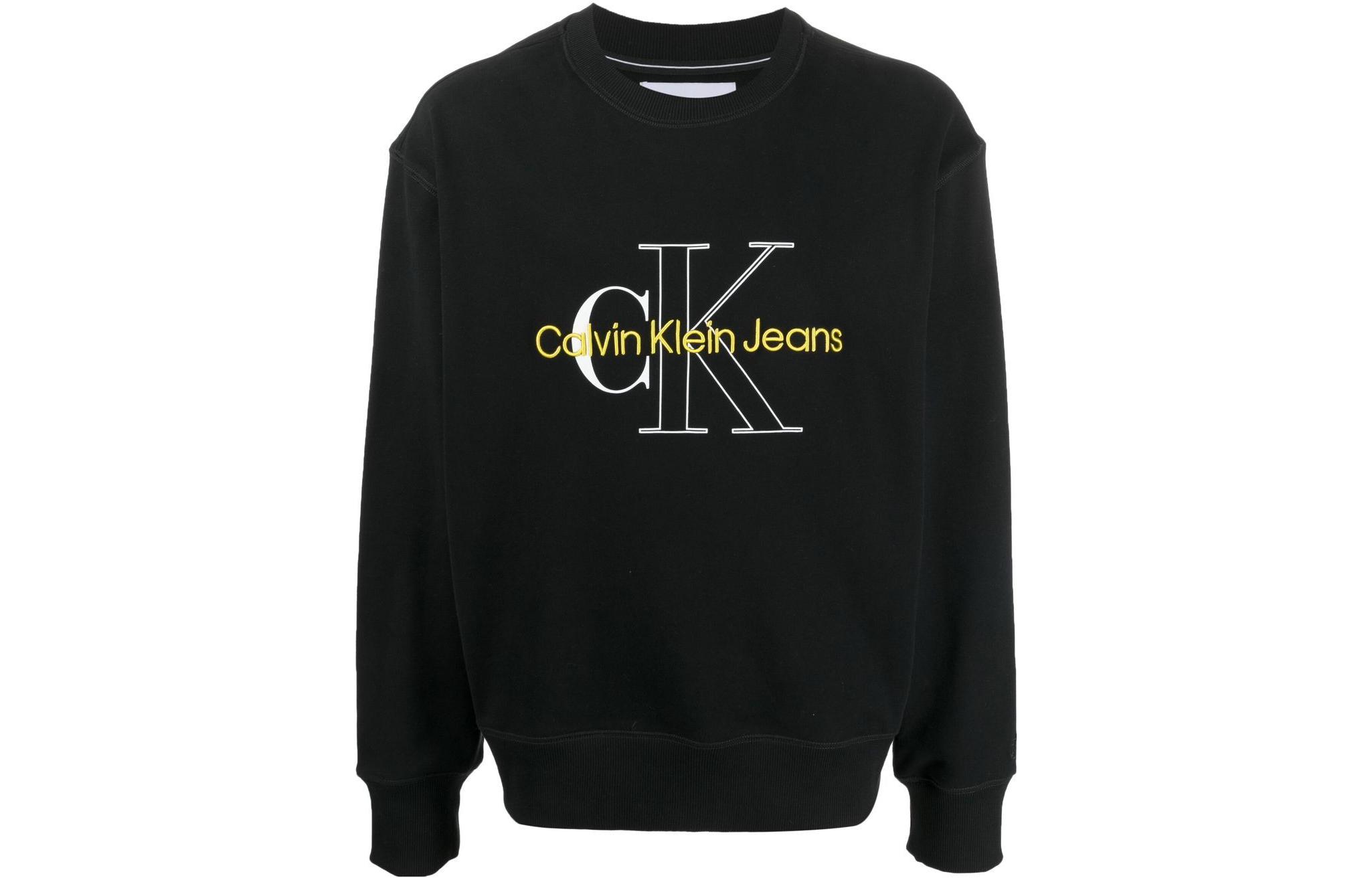 Calvin Klein CK Logo Casual Crewneck Sweatshirt Men’s Black J30J320032-BEH