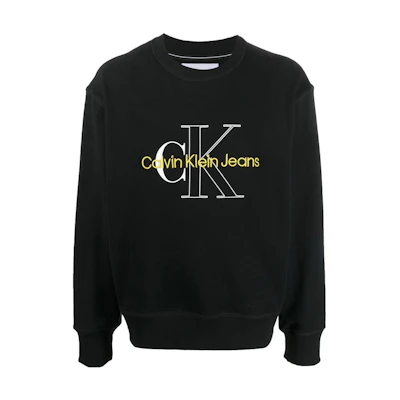 Calvin Klein CK Logo Casual Crewneck Sweatshirt Men’s Black J30J320032-BEH
