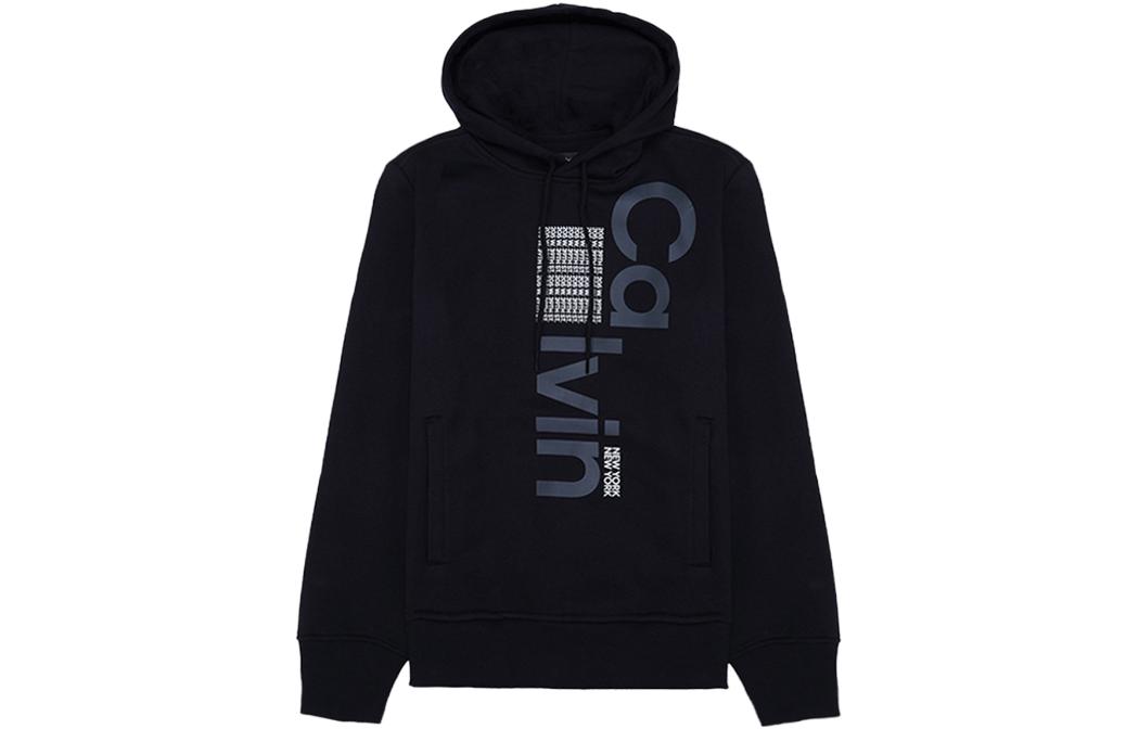 Calvin Klein CK Logo Printed Pullover Sweatshirt Men’s Black 40CM287-001