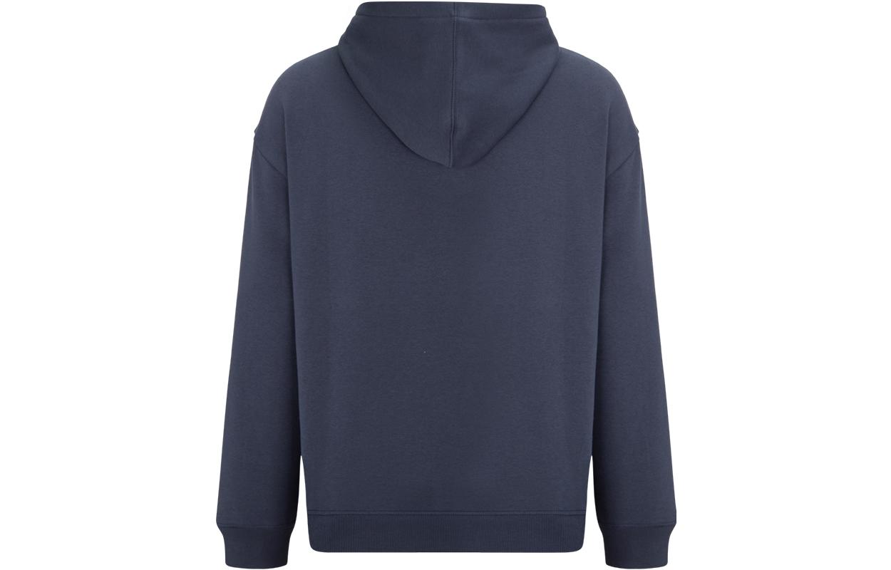 Calvin Klein CK Navy Blue Embroidered Logo Fleece Hoodie 40HM256-411