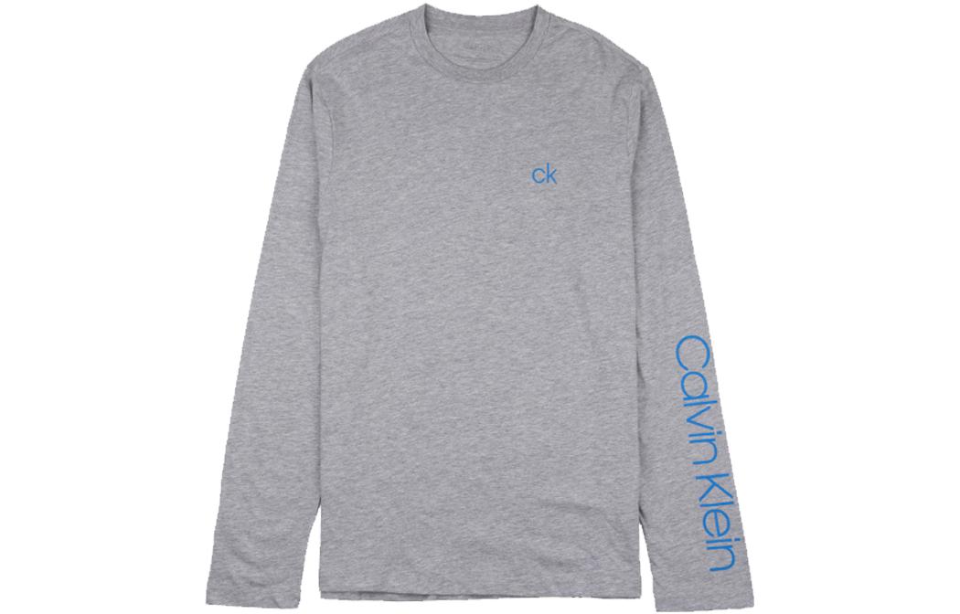 Calvin Klein CK Solid Logo Printed Casual Sweatshirt Men’s Grey 40L6775-047