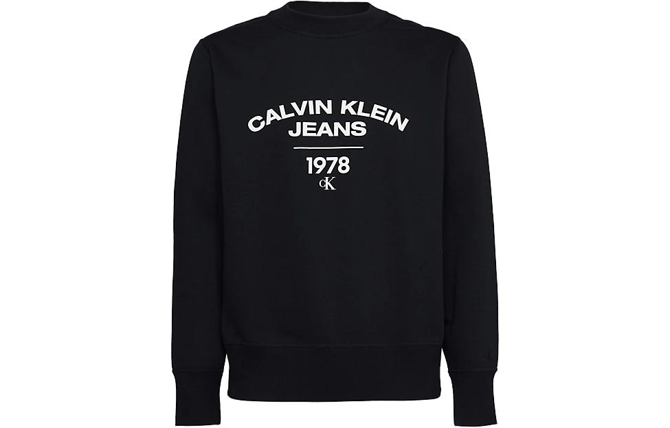 Calvin Klein CK Solid Logo Pullover Sweatshirt Black J30J324210-BEH