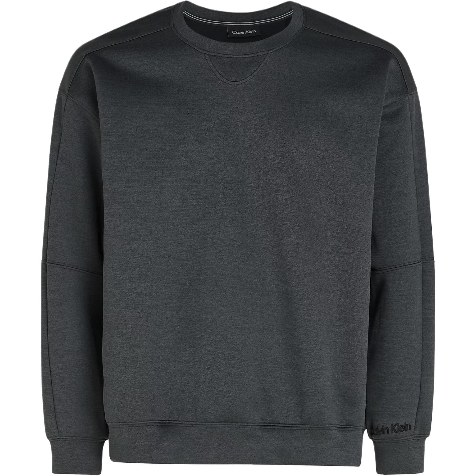 Calvin Klein CK Sport Casual Loose Fit Crewneck Long Sleeve Sweatshirt Black Men 00GMF3W313-BAE