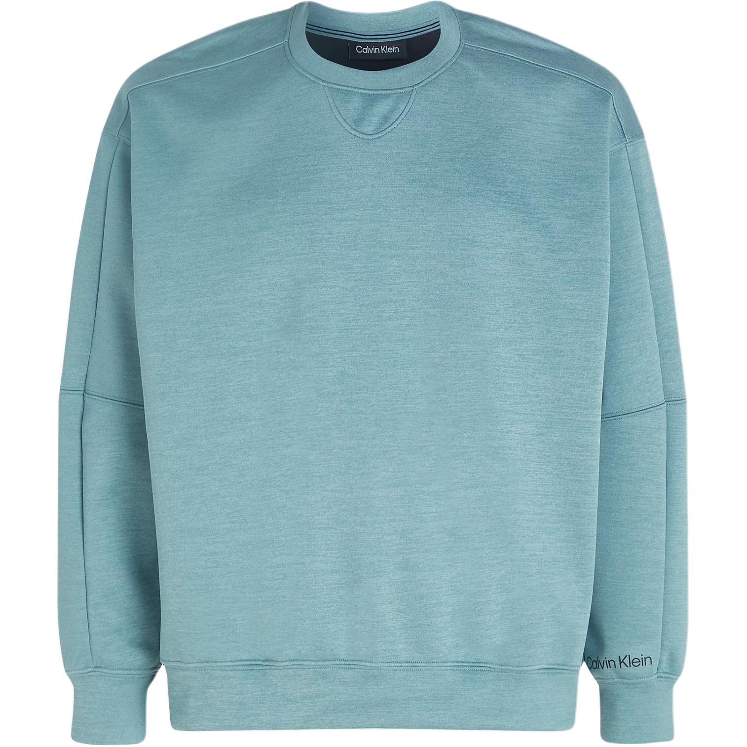 Calvin Klein CK Sport Relaxed Fit Crewneck Sweatshirt Blue-Green ( European Fit) 00GMF3W313-CAX