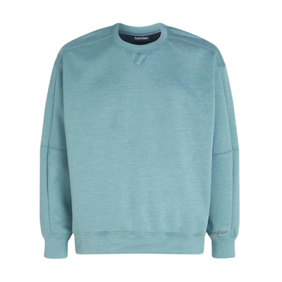 Calvin Klein CK Sport Relaxed Fit Crewneck Sweatshirt Blue-Green ( European Fit) 00GMF3W313-CAX