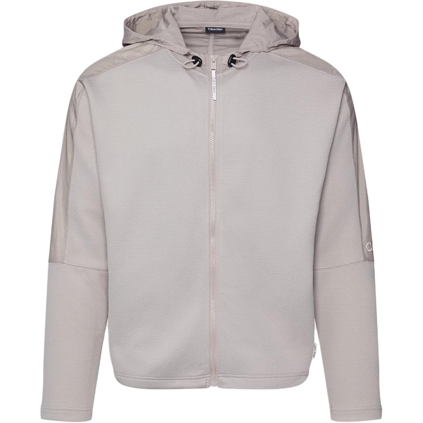 Calvin Klein CK Sport Zip Hoodie Letter Print Grey Jacket European Version 00GMS4J419-K6B