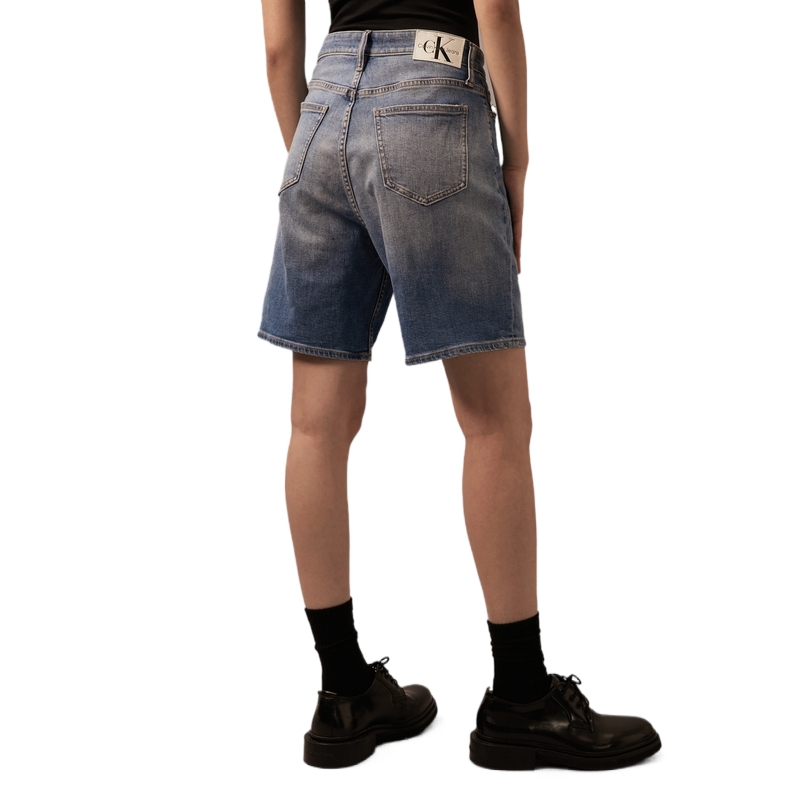 Purchase Calvin Klein Seluar Pendek Denim Regangan Gaya Klasik Amerika Uniseks J224328