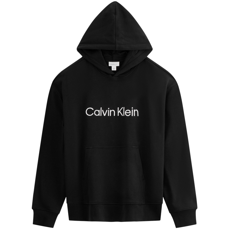 Calvin Klein Classic Embroidered Logo Relaxed Cotton Pullover Hoodie Men 40HM231-1