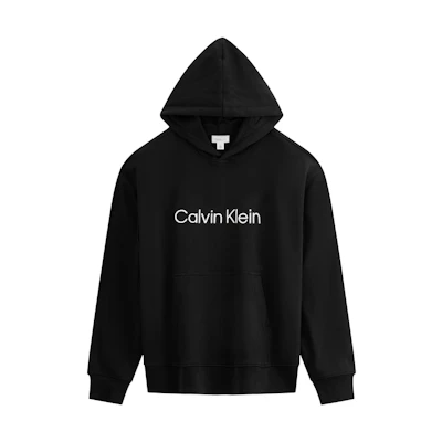 Calvin Klein Classic Embroidered Logo Relaxed Cotton Pullover Hoodie Men 40HM231-1